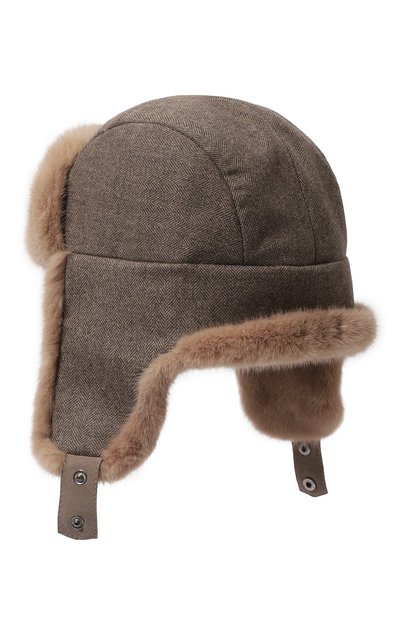 Шапка-ушанка майкл с отделкой из меха норки FURLAND, арт. 0201410010055600046, фото 2