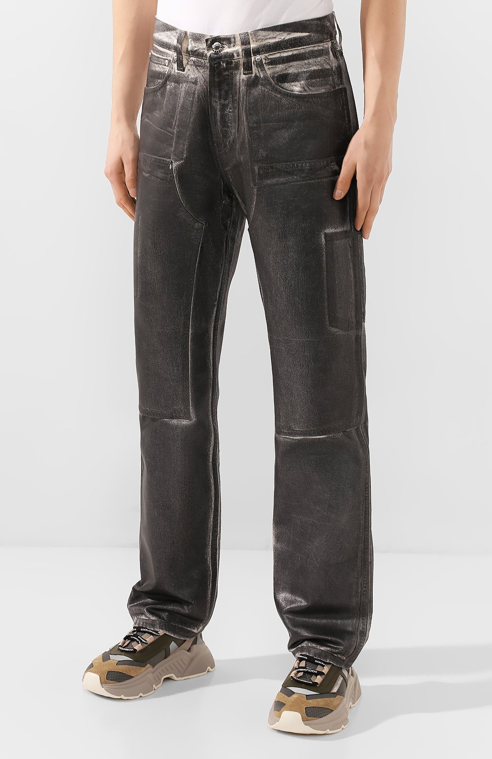 Хлопковые брюки HELMUT LANG, арт. K02DM201, фото 3