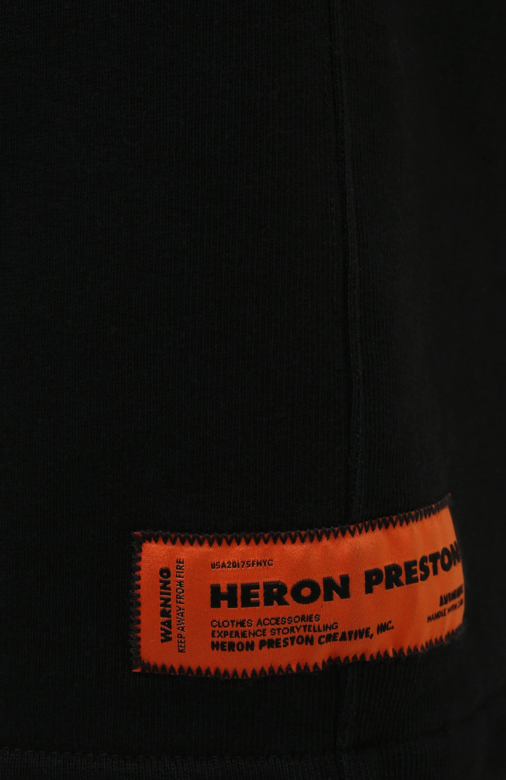 Хлопковые шорты HERON PRESTON черного цвета по цене 28300 руб., арт. HMCI007R21JER0011001, фото 5 Хлопковые шорты HERON PRESTON, арт. HMCI007R21JER0011001, фото 5