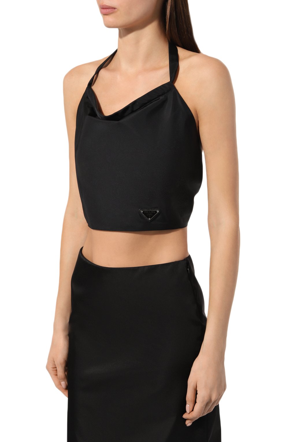 Топ PRADA черного цвета по цене 74000 руб., арт. 240709-1WQ8-F0002-221, фото 3 Топ PRADA, арт. 240709-1WQ8-F0002-221, фото 3