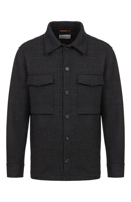 Мужская куртка-рубашка из шерсти и кашемира AGNONA, арт. TD07U7S Y/D1Q02