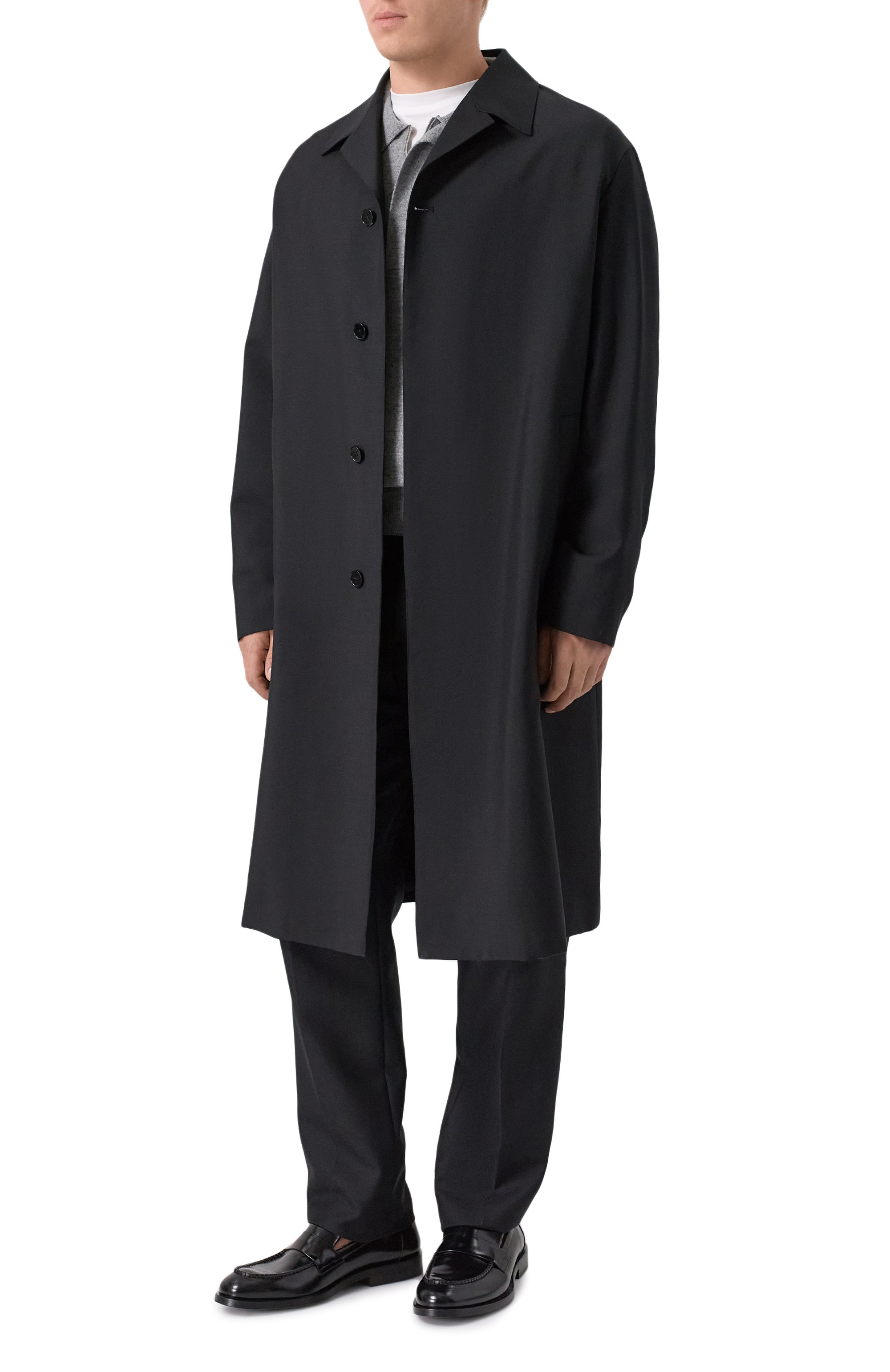 Шерстяное пальто JIL SANDER черного цвета по цене 357500 руб., арт. J22SW0097/J41444, фото 2 Шерстяное пальто JIL SANDER, арт. J22SW0097/J41444, фото 2