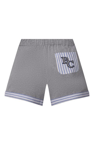 Хлопковые шорты BRUNELLO CUCINELLI серого цвета по цене 36450 руб., арт. B0B13L205A, фото 2 Хлопковые шорты BRUNELLO CUCINELLI, арт. B0B13L205A, фото 2