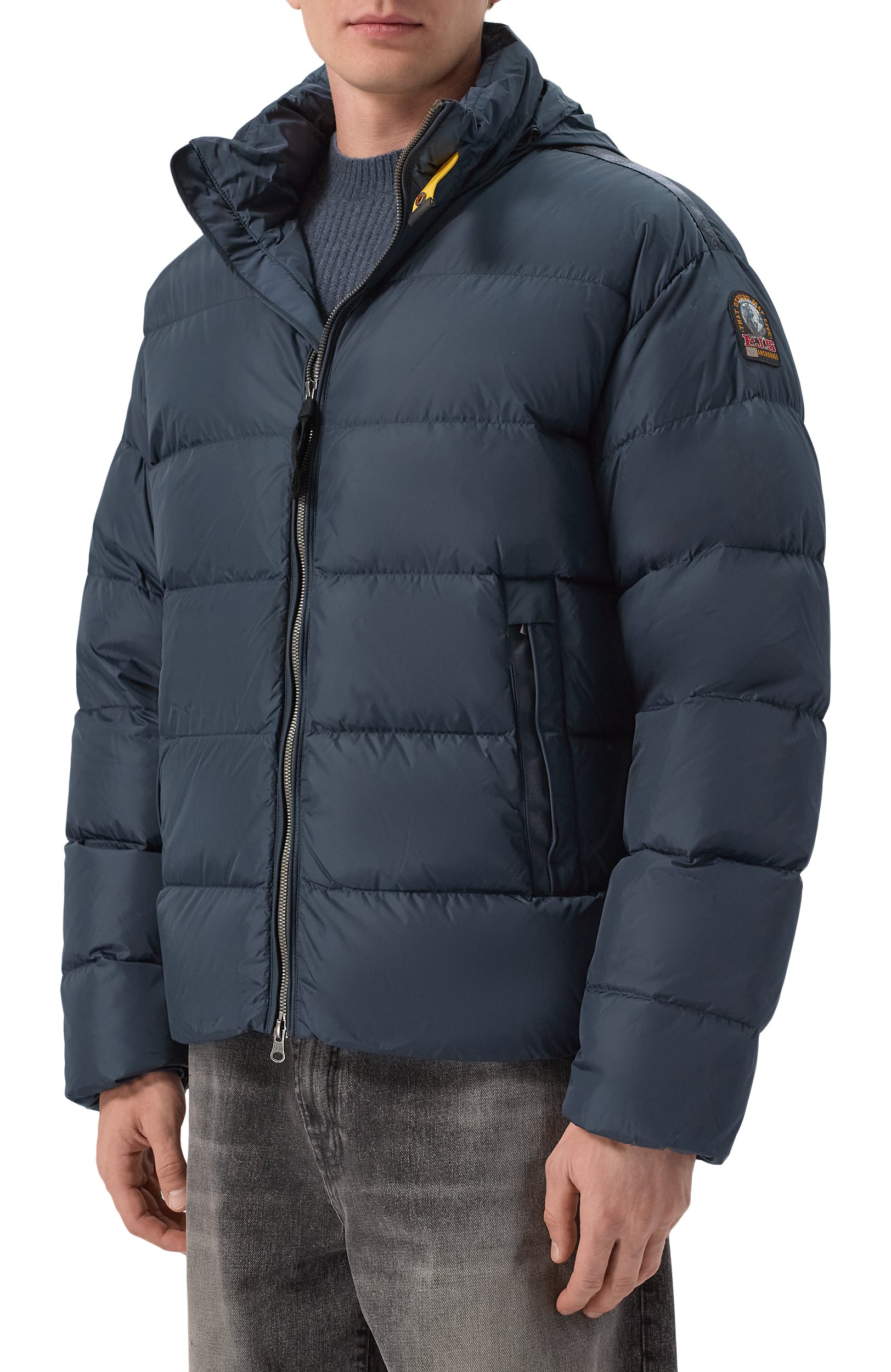 Пуховик PARAJUMPERS темно-синего цвета по цене 92400 руб., арт. 26WMPMPUTT01, фото 3 Пуховик PARAJUMPERS, арт. 26WMPMPUTT01, фото 3