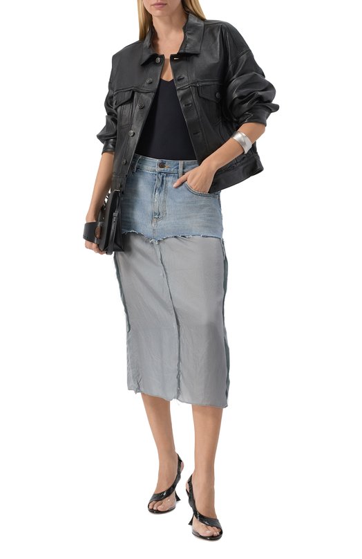 Джинсовая юбка Balenciaga 831721/TSW82 Голубой  831721/TSW82 Фото 2
