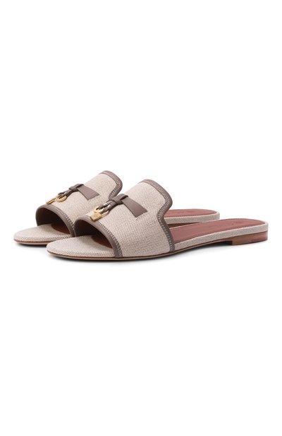 Женские текстильные шлепанцы summer charms LORO PIANA, арт. FAQ6328