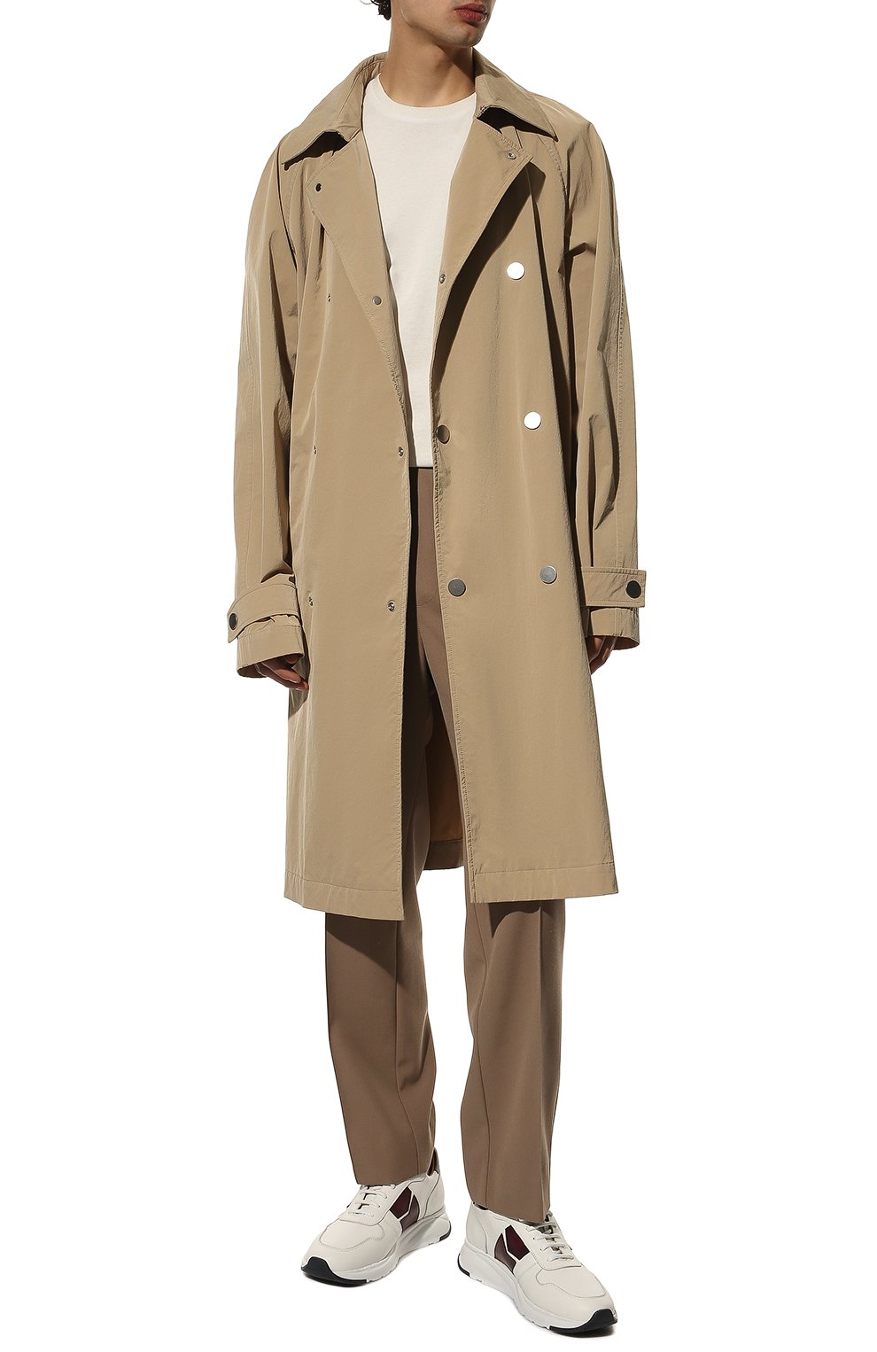 Кожаные кроссовки MORESCHI, арт. 44095/221/LAMB/GUANT0/TAPE, фото 2