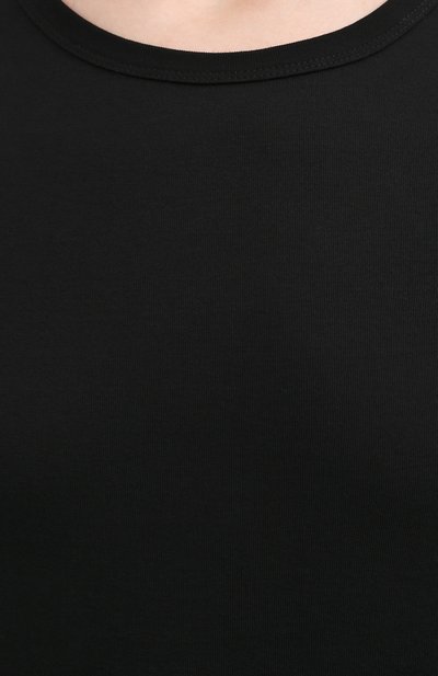 Хлопковый пуловер HELMUT LANG черного цвета по цене 16100 руб., арт. I10HW515, фото 5 Хлопковый пуловер HELMUT LANG, арт. I10HW515, фото 5