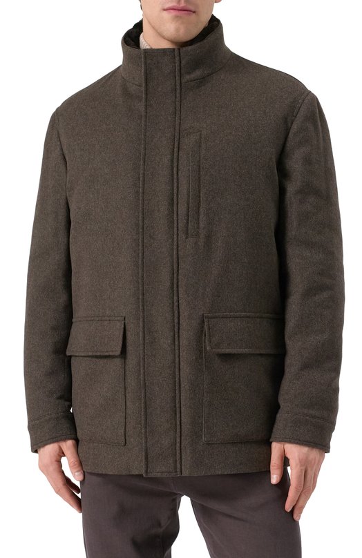 Шерстяная куртка Sartoria Latorre VALERI0/UG0706 Коричневый  VALERI0/UG0706 Фото 3