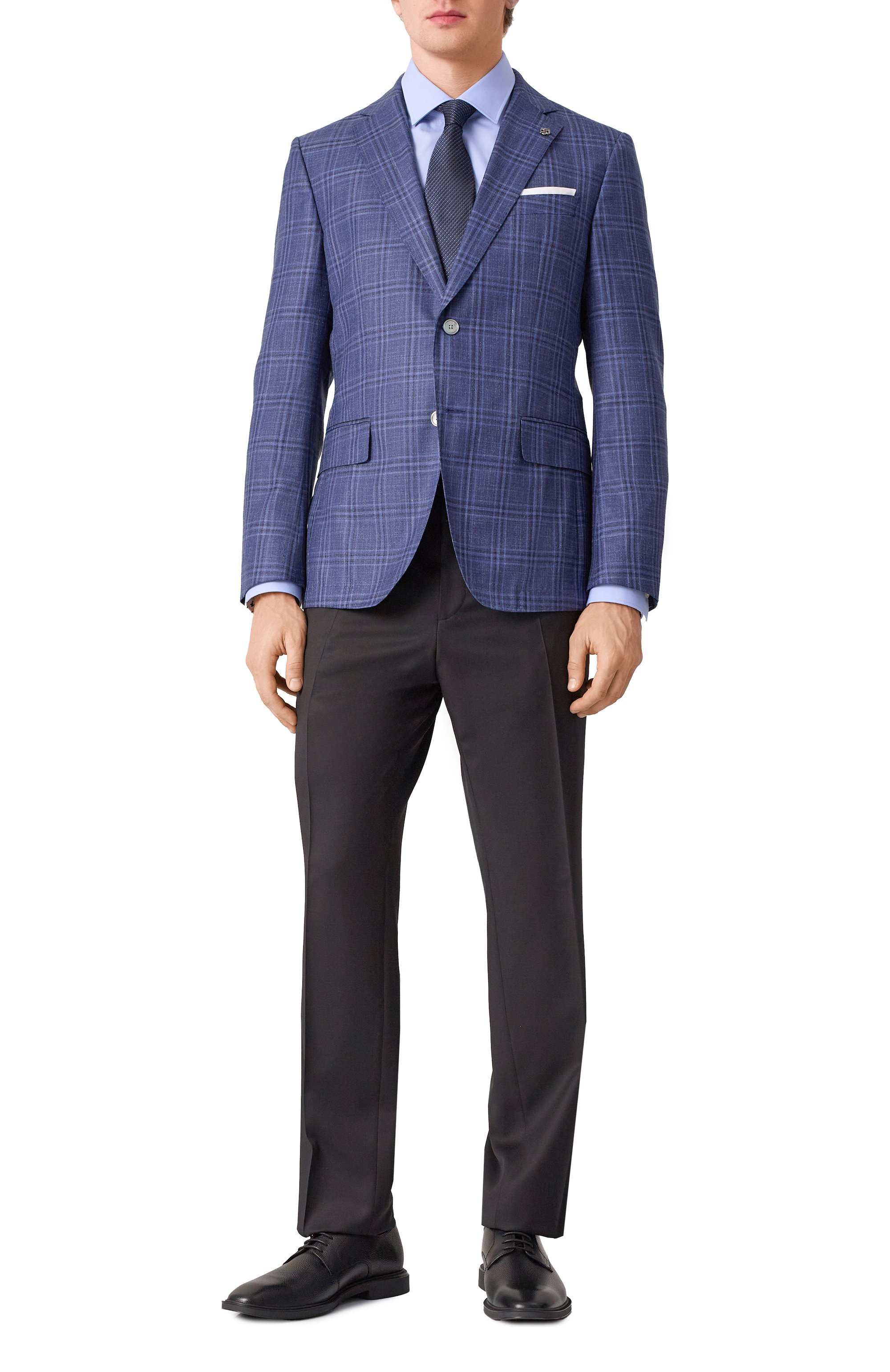 Пиджак из шерсти и шелка BOSS, арт. 50535385, фото 2