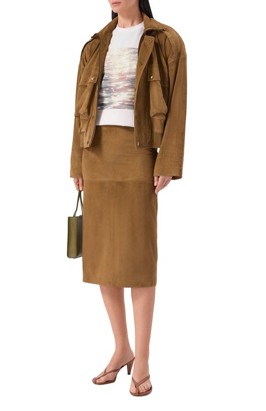 Хлопковая футболка Jil Sander J03GC0157/J20362 Белый  J03GC0157/J20362 Фото 2