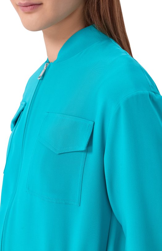 Шелковый бомбер Kiton D59416K0977A Зелёный  D59416K0977A Фото 5