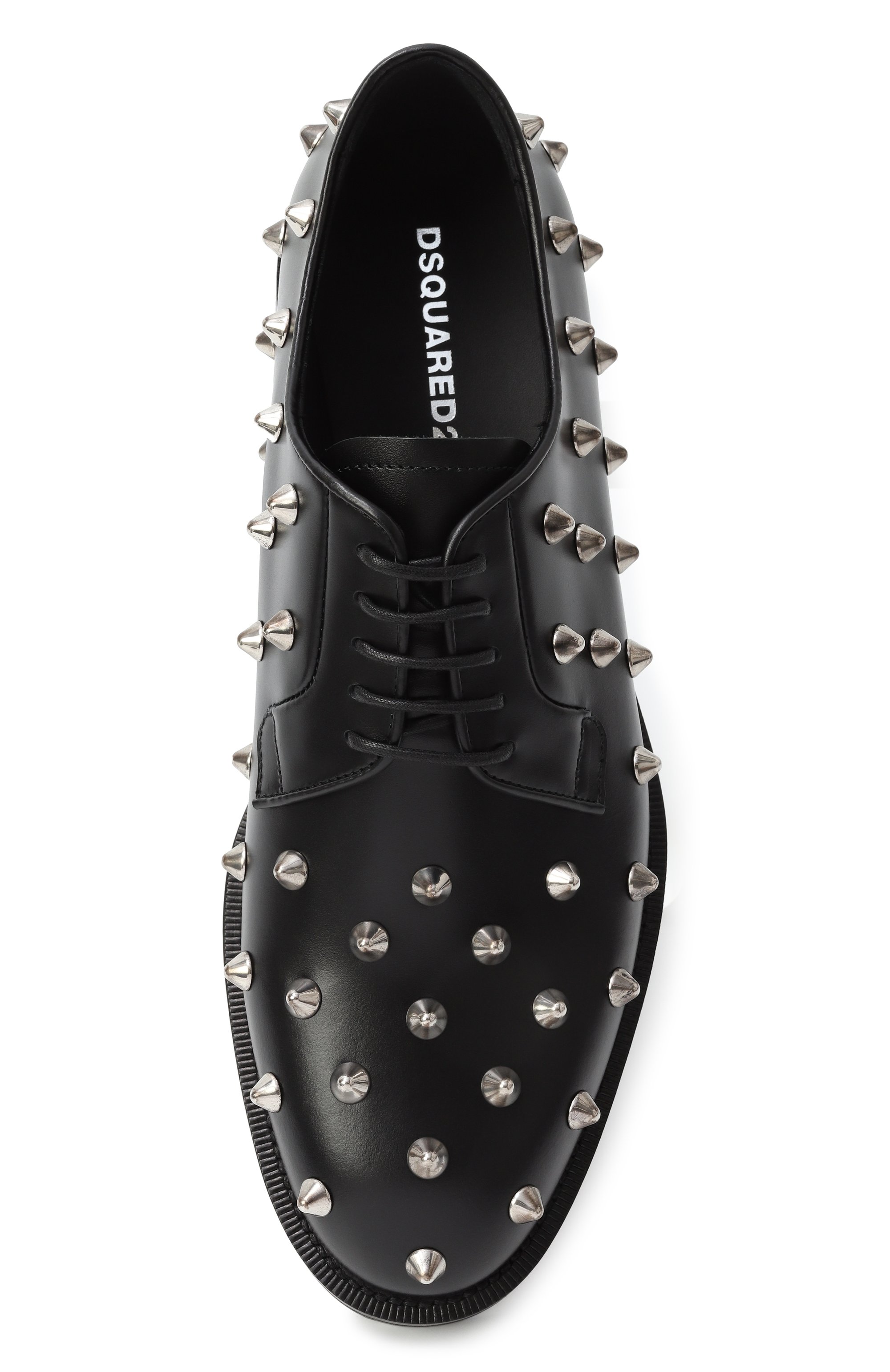 Кожаные дерби all over studs DSQUARED2, арт. LUM0104, фото 6