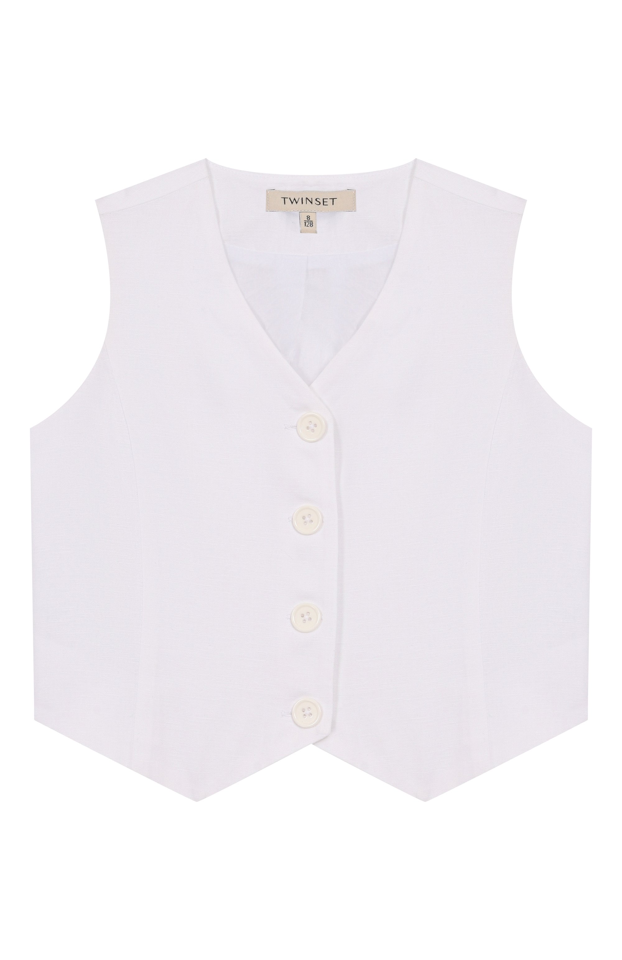Жилет изо льна и хлопка TWINSET, арт. 251GJ2402, фото 1