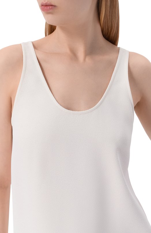 Топ из вискозы TOTEME 252-WRT0510-FB0240 Кремовый  252-WRT0510-FB0240 Фото 5