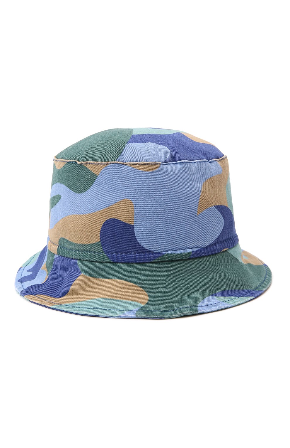 Хлопковая панама IL GUFO разноцветного цвета по цене 8730 руб., арт. P22E0023C4085, фото 1 Хлопковая панама IL GUFO, арт. P22E0023C4085, фото 1