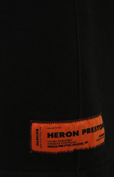 Хлопковые шорты HERON PRESTON черного цвета по цене 28300 руб., арт. HMCI007R21JER0011001, фото 5 Хлопковые шорты HERON PRESTON, арт. HMCI007R21JER0011001, фото 5