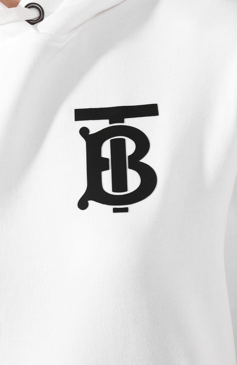 Хлопковое худи BURBERRY белого цвета по цене 86150 руб., арт. 8024351, фото 5 Хлопковое худи BURBERRY, арт. 8024351, фото 5