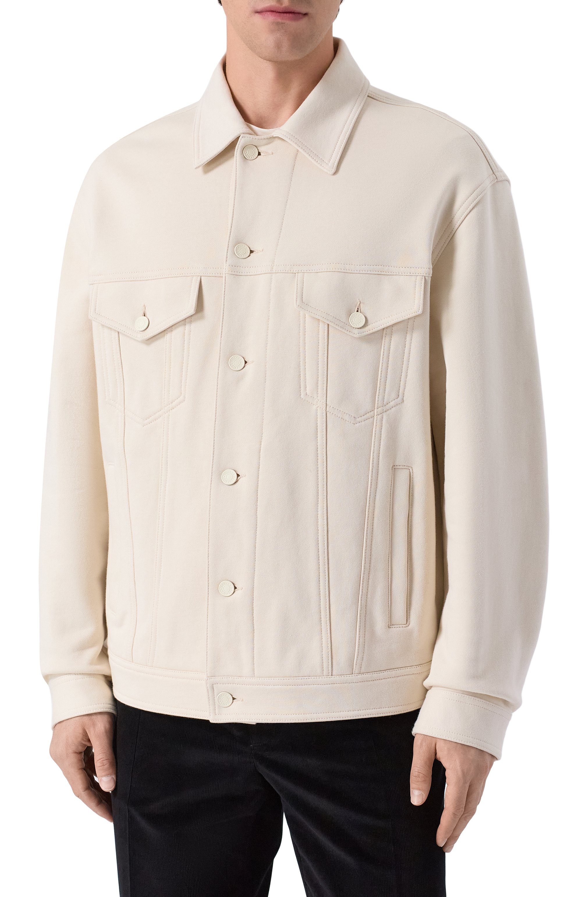 Хлопковая куртка-рубашка DOLCE & GABBANA, арт. G9BKBT/HU705, фото 3