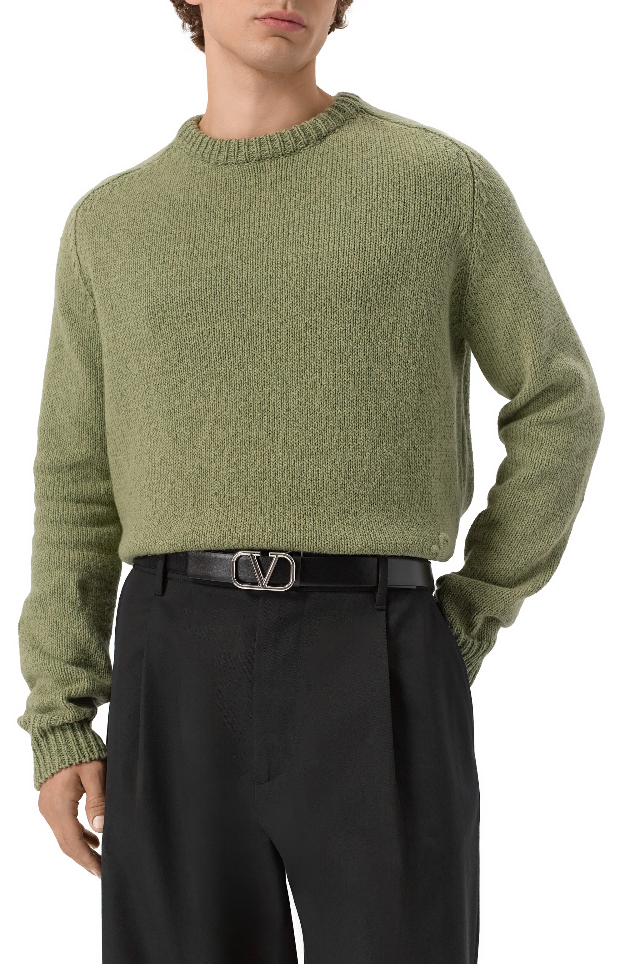 Кожаный ремень VALENTINO, арт. 6Y2T0Q90/SNP, фото 2