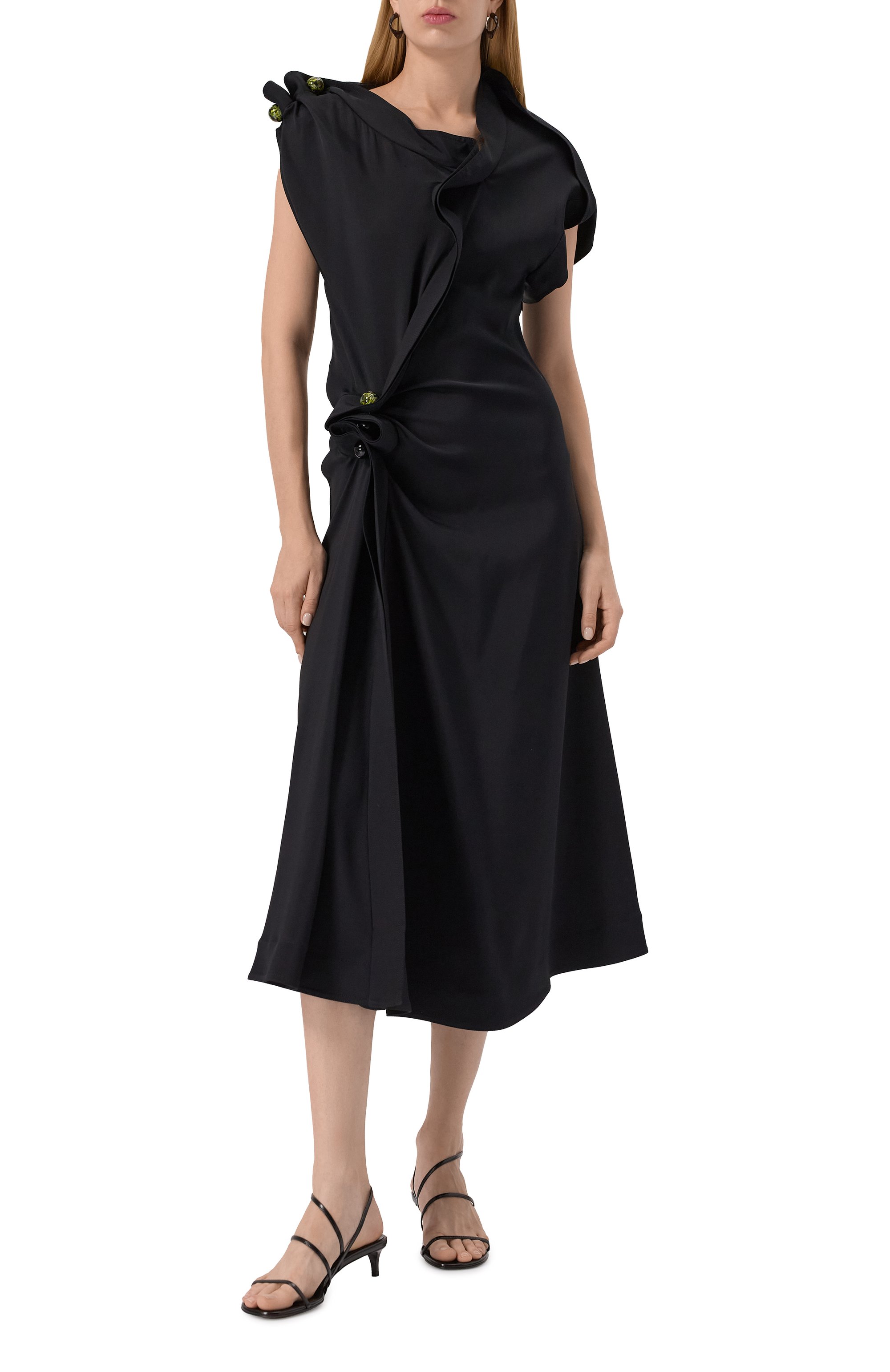 Кожаные босоножки loop KHAITE, арт. F3076-920/, фото 2