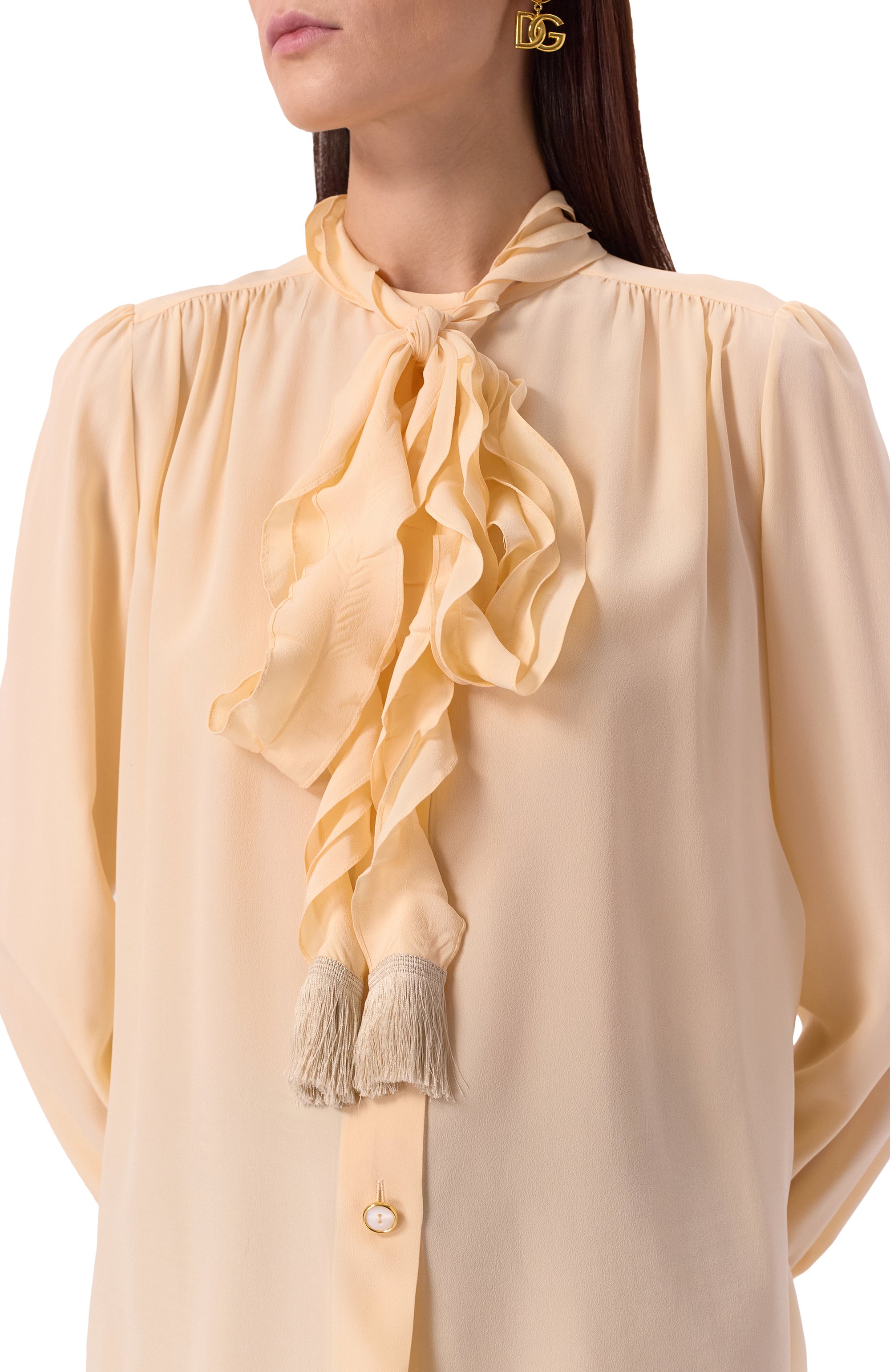 Шелковая блузка VALENTINO, арт. 6B3AB77590F, фото 5