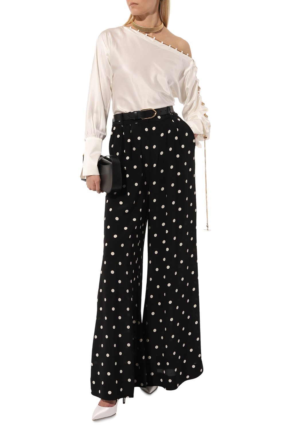 Текстильные туфли purist 105 AQUAZZURA, арт. PURHIGBR-SAT-FFF, фото 2