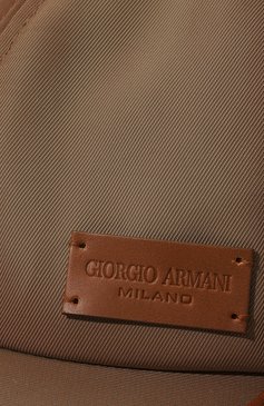 Мужская бейсболка GIORGIO ARMANI бежевого цвета, арт. 747414/3R501 | Фото 4 (Материал: Текстиль, Синтетический материал; Материал сплава: Проставлено; Нос: Не проставлено)