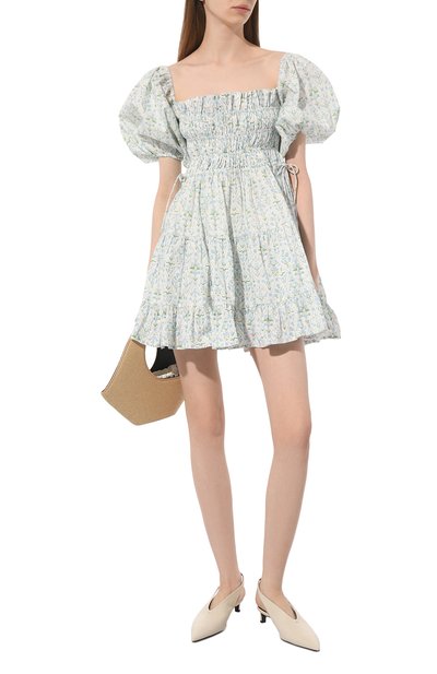 Хлопковое платье PALM NOOSA голубого цвета по цене 38650 руб., арт. KUB DRESS, фото 2 Хлопковое платье PALM NOOSA, арт. KUB DRESS, фото 2