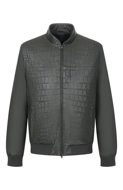 Мужской бомбер с отделкой из кожи крокодила MVST, арт. M26.CSM.L402/1661