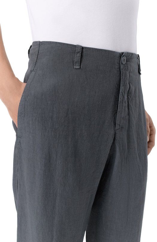 Льняные брюки Transit CFUTRCD130 Серый  CFUTRCD130 Фото 5