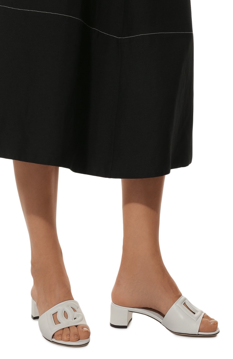 Кожаные мюли bianca DOLCE & GABBANA, арт. CR1139/AY329, фото 3