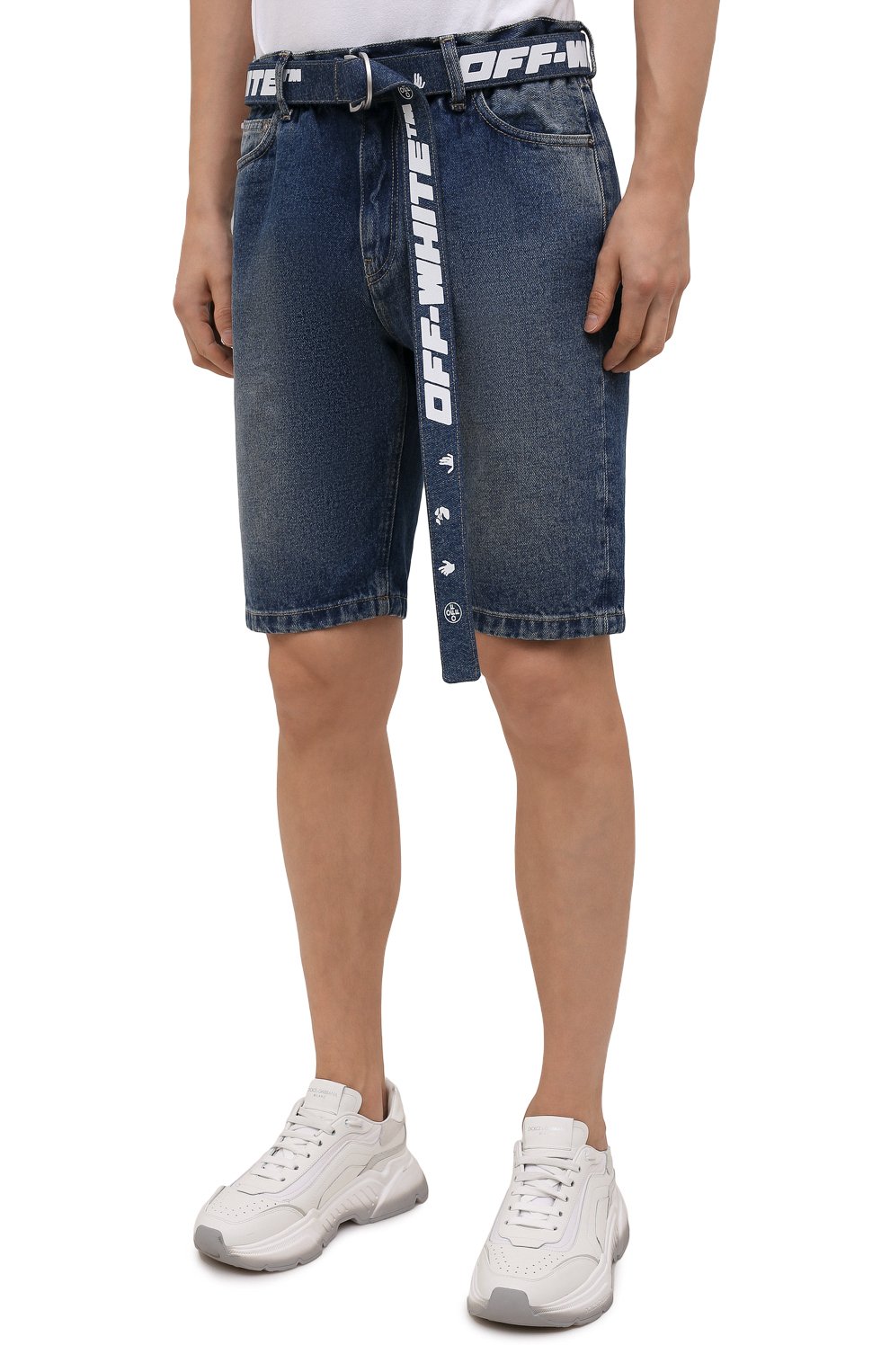 Джинсовые шорты OFF-WHITE, арт. 0MYC005F21DEN001, фото 3