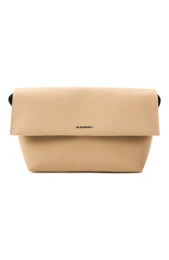 Мужская сумка utility medium JIL SANDER бежевого цвета, арт. J49WG0015-P6647 | Фото 1 (Размер: small; Материал: Текстиль; Ремень/цепочка: На ремешке)
