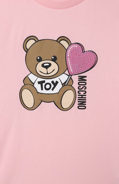 Хлопковая футболка MOSCHINO, арт. HDM06K/LBA00/10-14, фото 3