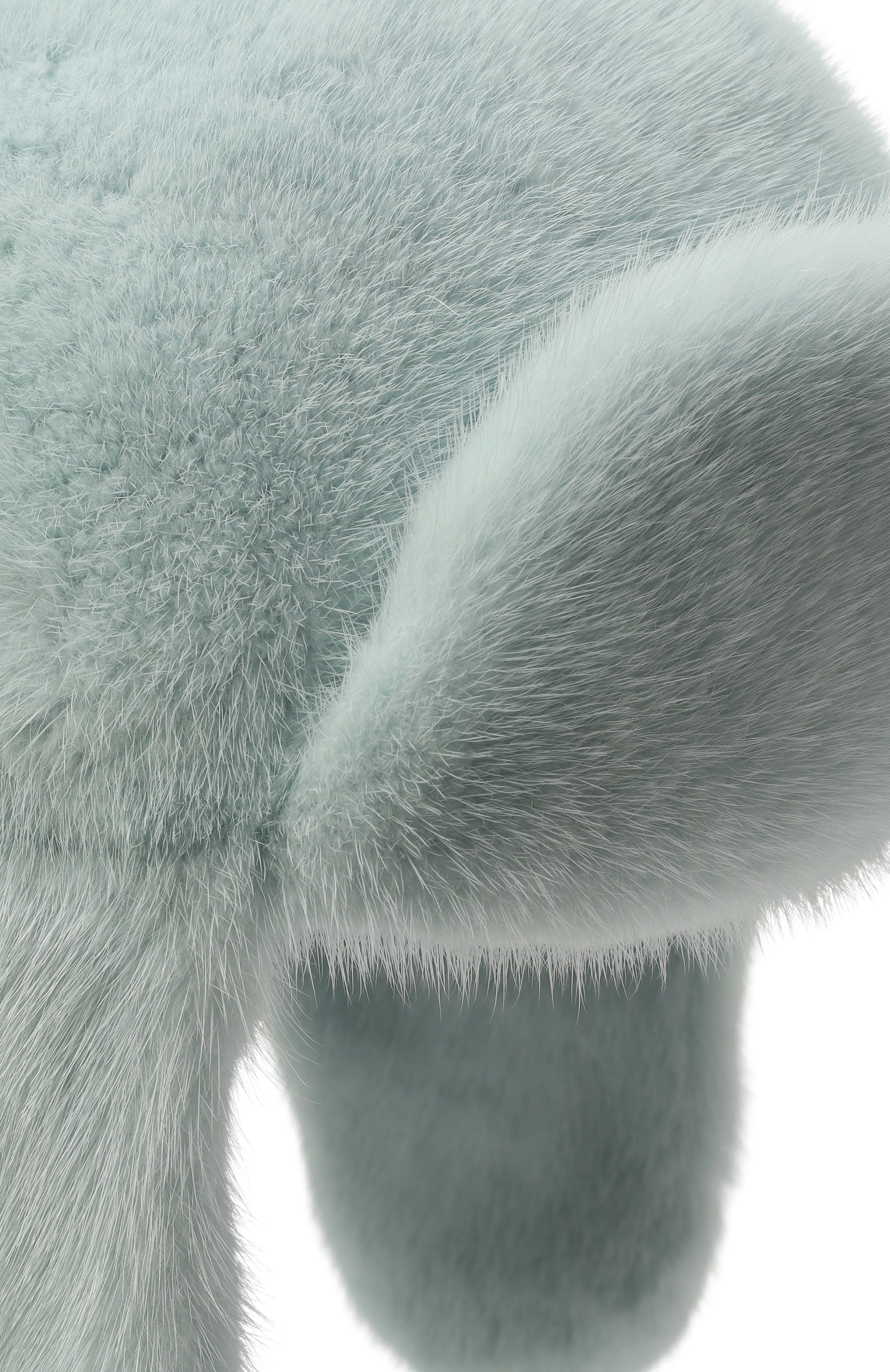 Норковая шапка-ушанка реми FURLAND бирюзового цвета по цене 80000 руб., арт. 0182400110292600000, фото 3 Норковая шапка-ушанка реми FURLAND, арт. 0182400110292600000, фото 3