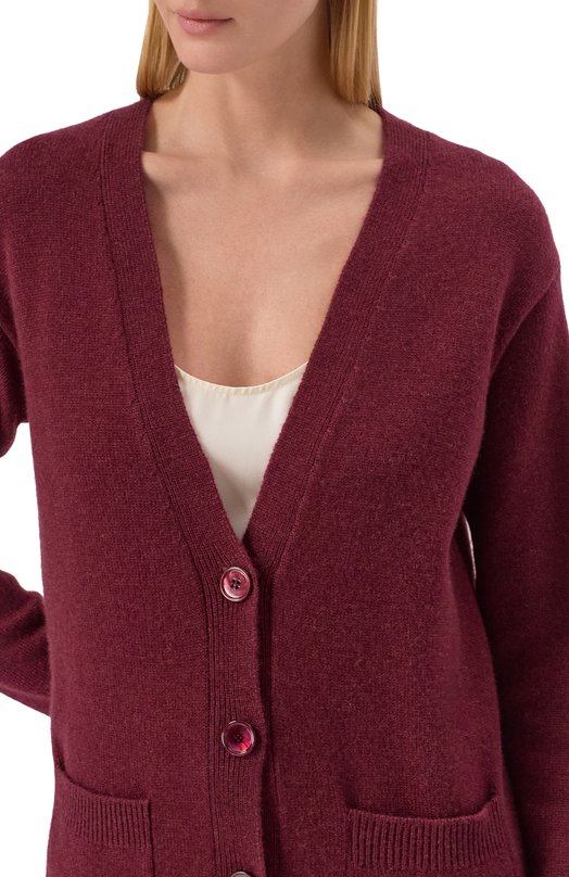 Кашемировый кардиган MVST M25.1MW.K409 Бордовый  M25.1MW.K409 Фото 5