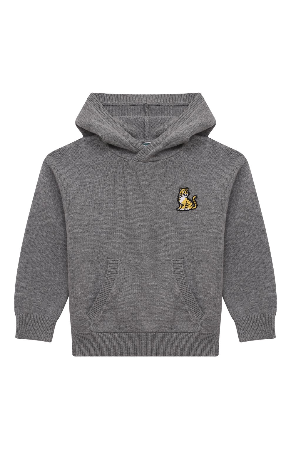 Худи из хлопка и шерсти KENZO серого цвета по цене 17200 руб., арт. K60771, фото 1 Худи из хлопка и шерсти KENZO, арт. K60771, фото 1