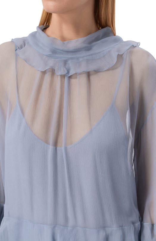 Шелковое платье Chloé CH26SR052001 Серый  CH26SR052001 Фото 5