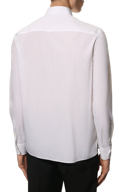 Хлопковая рубашка DOLCE & GABBANA белого цвета по цене 57450 руб., арт. G5JA6T/FU5T9, фото 4 Хлопковая рубашка DOLCE & GABBANA, арт. G5JA6T/FU5T9, фото 4