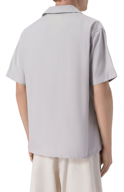Хлопковая рубашка MAISON MARGIELA серого цвета по цене 89950 руб., арт. S50DR0014/M35688, фото 4 Хлопковая рубашка MAISON MARGIELA, арт. S50DR0014/M35688, фото 4