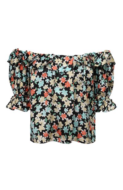 Женская шелковая блузка SAINT LAURENT, арт. 646229/Y5C61