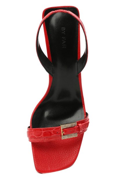 Кожаные босоножки carlotta BY FAR красного цвета по цене 58750 руб., арт. 21CRCRLTSPMD, фото 5 Кожаные босоножки carlotta BY FAR, арт. 21CRCRLTSPMD, фото 5