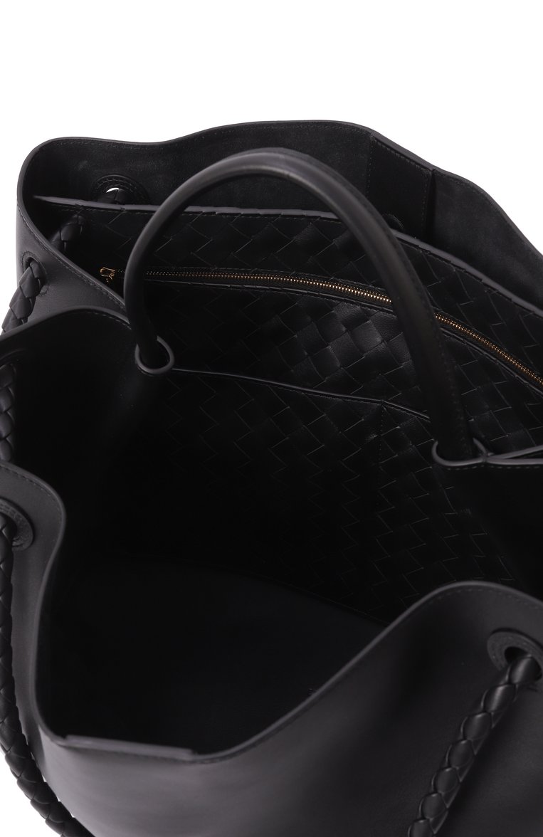 Женская сумка-тоут andiamo large BOTTEGA VENETA черного цвета, арт. 806010 V4O92 | Фото 5 (Размер: large; Материал: Натуральная кожа)