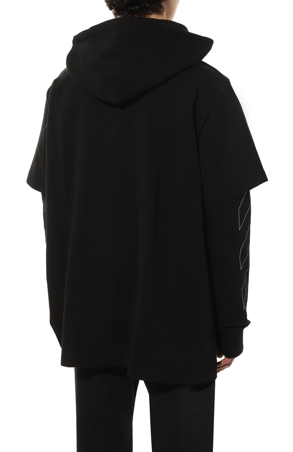 Хлопковое худи OFF-WHITE, арт. 0MBB051F20FLE0011001, фото 4