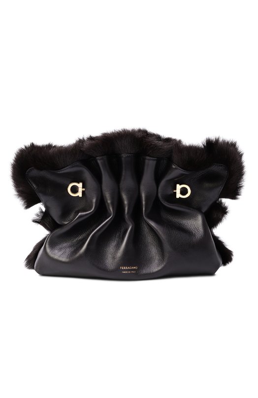 Сумка Soft-bag small Ferragamo 21A446/787 Чёрный 21A446/787