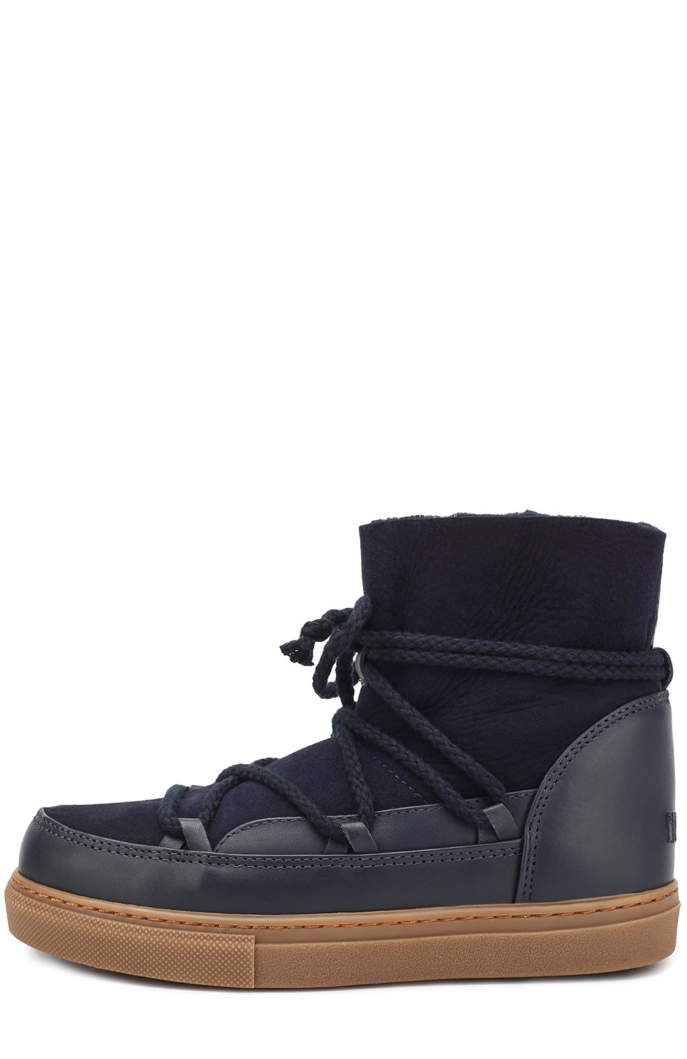 Кожаные сапоги с отделкой из овчины и замши INUIKII, арт. 20300/34-38, фото 2