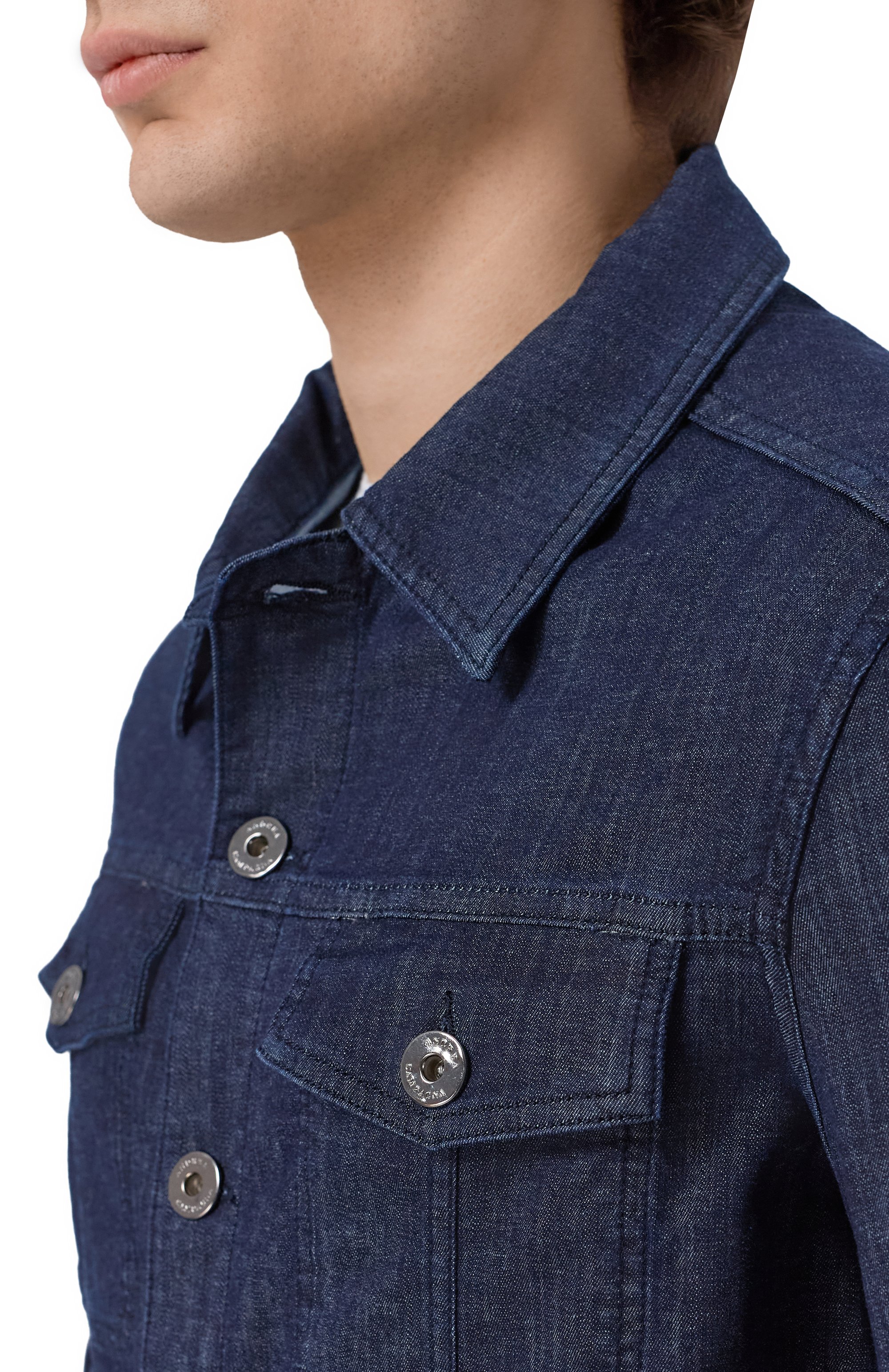 Джинсовая куртка ANDREA CAMPAGNA, арт. J-SR BLUE RINSE/DUCKY SPACE BLUE, фото 5