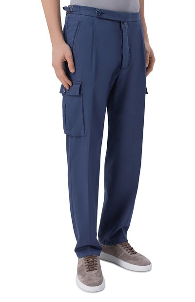 Брюки-карго из хлопка и кашемира KITON, арт. UP0005K0611H, фото 3