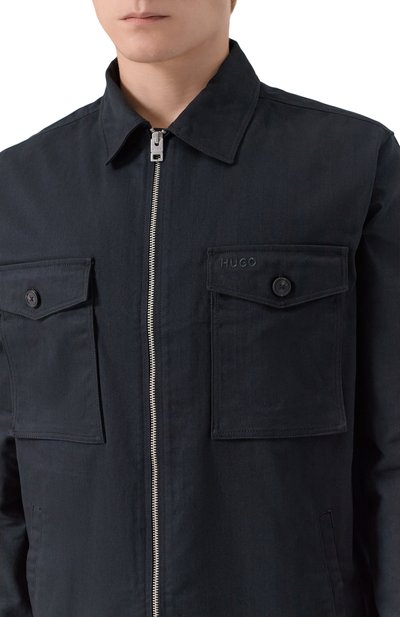 Хлопковая куртка-рубашка HUGO, арт. 50545403, фото 5